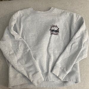 Jacks surf shop light grey crewneck fits like a small